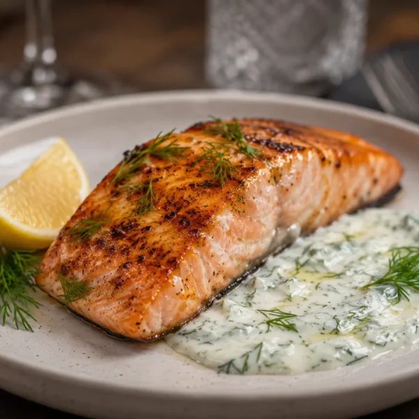Grilled salmon