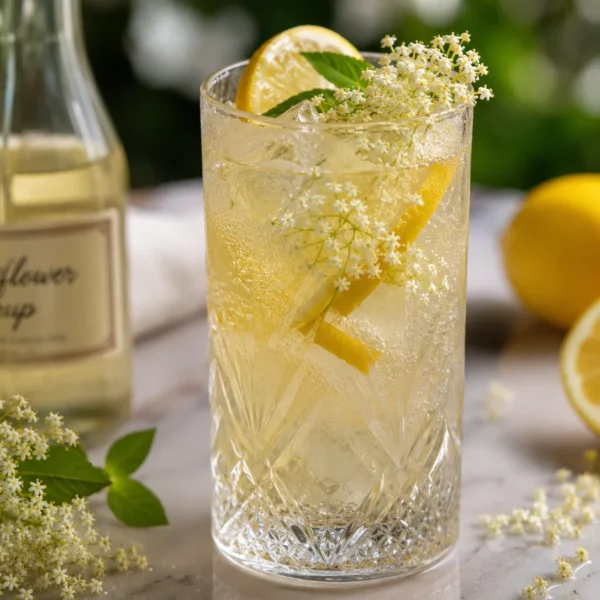 Sparkling Elderflower Lemonade
